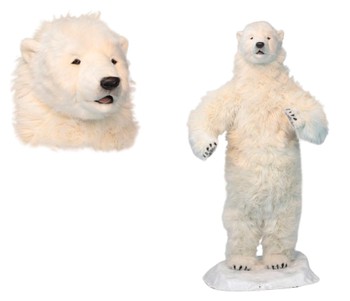 Hansa® | М'яка іграшка Полярний ведмідь, що стоїть, H. 140см, HANSA (6506)