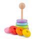 Детская пирамидка, деревянная Радуга, New Classic Toys, 10501 от 12м + 8718446105013 фото 3